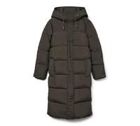 VERO MODA Women's Vmericaholly Long Down Jacket Noos Coat, Peat, S