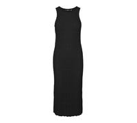 VERO MODA Women's Vmfabienne SL O-Neck Calf Dress Noos midi, Black, L