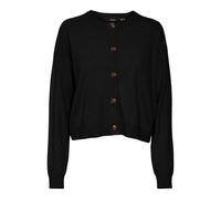 VERO MODA Women's Vmfantastic LS O-Neck Cardigan Ga Boo, Black, XS