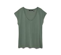 VERO MODA Women's Vmfilli SS V-Neck Tee Ga Noos Blouse, Laurel Wreath, S