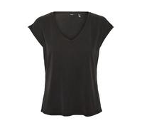 VERO MODA Women's VMFILLI SS V-Neck TEE GA NOOS T-Shirt, Black, XS