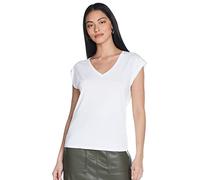 VERO MODA Women's VMFILLI SS V-Neck TEE GA NOOS T-Shirt, Bright White, S