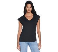 Vero Moda Women's Vmfilli V-neck Tee Ga Noos T Shirt, Black, L UK