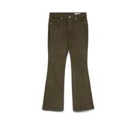 VERO MODA Women's Vmflash Mr Corduroy Pants Noos Flared Fit Jeans, Forest Night, 33W x 32L
