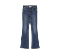 VERO MODA Womens Vmflash Mr Flared Li3110 Ga Noos Jeans, Dark Denim Blue, L / 30L UK