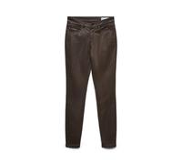 VERO MODA Women's Vmflash Mr Skinny Coated Pants Noos, Chocolate Cake, M / 32L