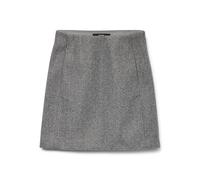 VERO MODA Women's Vmfortuneallison Hw Short Skirt Ga Noos Mini, Medium Grey Melange, L