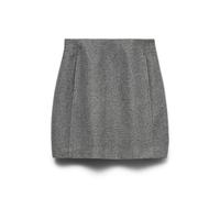 VERO MODA Women's Vmfortuneallison Hw Short Skirt Ga Noos Skirt, Medium Grey Melange, M