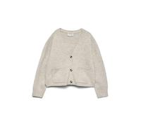 VERO MODA Women's Vmgemma LS V-Neck Knit Cardigan VMA Noos Sweater, Plaza Taupe, M