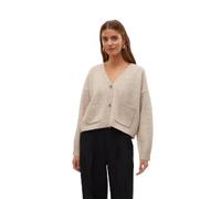 VERO MODA Women's Vmgemma LS V-Neck Knit Cardigan VMA Noos Pullover, Plaza Taupe, XL