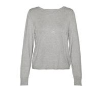VERO MODA Women's Vmglory Ls V-Neck 2way Cardigan Ga Noos Sweater, Light Grey Mix, XL