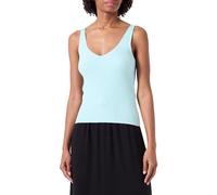 VERO MODA Women's Vmglory SL Rib Top Ga Noos Tank Top, Clearwater, XL