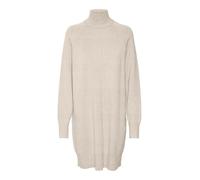 VERO MODA Women's Vmgold Link LS Short High Neck Dress Boo, Birch, M