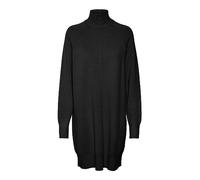 VERO MODA Women's Vmgold Link LS Short High Neck Dress Boo, Black, S
