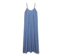 VERO MODA Women's VMHARPER SL Strap Maxi Dress GA Long Dress, Medium Blue Denim,