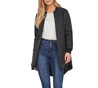 Vero Moda Women's Vmhayle Ss20 3/4 Jacket Noos Quilted, Black, S