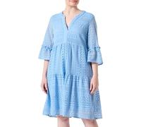 VERO MODA Women's Vmhoney Lace 3/4 V-Neck Tunic WVN midi Dress, Dusk Blue, L