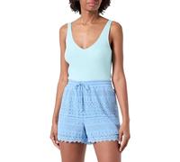 VERO MODA Women's Vmhoney Lace Shorts WVN Ga, Dusk Blue, M