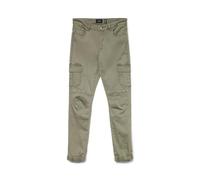 VERO Moda Women's Vmivy Mr Ankle Cargo Jeans Colour Noos, Ivy Green, M / 30L