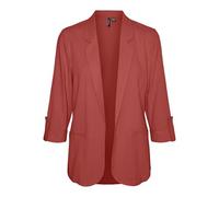 VERO MODA Women's Vmjesmilo 3/4 Loose Blazer WVN Ga Noos, Marsala, M