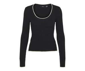 VERO MODA Women's Vmjoan Ls U-Neck Short Pullover Boo Knitted Jumper