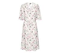 VERO MODA Women's Vmjosie 3/4 Calf Shirt Dress WVN Ga, Birch/AOP: Clara, XS