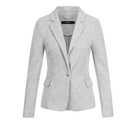VERO MODA Women's Vmjulia Ls Blazer DNM Noos Suit Jacket, Grey (Light Melange Light Melange), 8 (Manufacturer Size: 34)