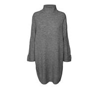 VERO MODA Women's Vmjupiter LS Cowlneck Short Dress Bf Dress, Medium Grey Melange, M