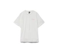 VERO MODA Women's Vmkatrine Caty SS Top Box JRS Ga, Snow White, L