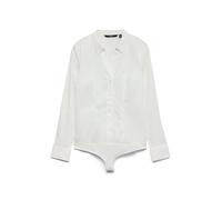 Vero Moda Women's Vmlady L/S G-string Shirt New Noos Long Sleeve Top, Snow White, XS UK