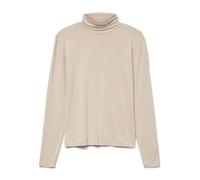 VERO MODA Women's Vmlava Glitter Ls Highneck Top Stripe Ga, Oatmeal, M