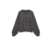 VERO MODA Women's Vmlea LS O-Neck Cardigan Noos, Asphalt, M