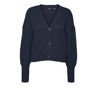 VERO MODA Women's Vmlea LS V-Neck Cuff Cardigan Noos, Blazer Navy, M