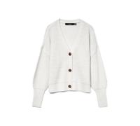 Vero Moda Women's VMLEA LS V-Neck Cuff Cardigan NOOS Cardigan Sweater, Cloud Dancer, L