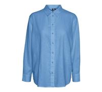 VERO MODA Women's Vmlinn LS Shirt WVN Noos, Bonnie Blue, XS