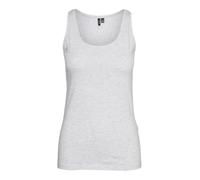 VERO MODA Women's Vmlulu Long Tank Top JRS Ga Noos Tank Top, Super Light Grey Melange, M