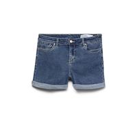 VERO MODA Women's Vmluna Mr Fold Shorts Mix Ga Noos, Medium Blue (Medium Blue Denim), S