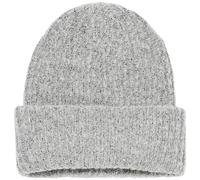 VERO MODA Women's Vmluna Rib Beanie Ga Noos Hat, Light Grey Mix, One Size