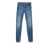 Vero Moda Womens Vmlux Mr Slim Ri310 Noos Jeans, Medium Blue Denim, L / 32L UK