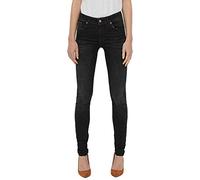 Vero Moda Women's Vmlux Nw Super Slim Ba037 Noos Jeans, Black, XS UK
