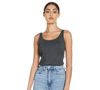 Vero Moda Women's Vmmaxi My Soft Long Tank Top Noos Vest, Grey (Dark Grey Melange), M UK