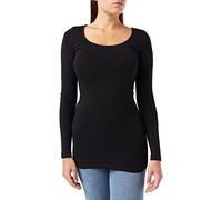 Vero Moda Women's Vmmaxi My Soft Short U-neck Long Sleeve Top, Black, XL UK