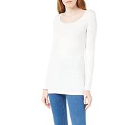 Vero Moda Women's Vmmaxi My Soft U-neck Noos Long Sleeve Top, White (Bright White), 38 UK
