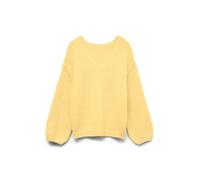 VERO Moda Women's Vmmaybe Ls 2Way V-Neck Pullover Noos, Yellow (Pale Banana), L