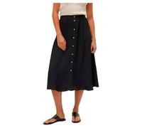 VERO MODA Women's Vmmelaney H/W Button Calf Skirt WVN Ga Long, Black, S