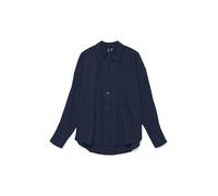 Vero Moda Women's Vmmelaney Queeny LS Shirt WVN Noos, Blazer Navy, S