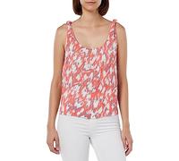 VERO MODA Women's Vmmenny Singlet WVN Ga Top, Georgia Peach/AOP:Mette, S