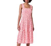 VERO MODA Women's Vmmenny Sl Smock Calf Dress WVN Ga Noos Long, Cayenne/AOP:huki, S