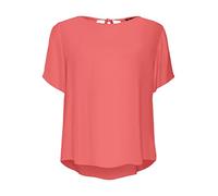 VERO MODA Women's Vmmenny SS WVN Ga Top, Georgia Peach, L