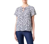 VERO MODA Women's Vmmenny String Ss Top WVN Ga, Navy Blazer/AOP:huki, L